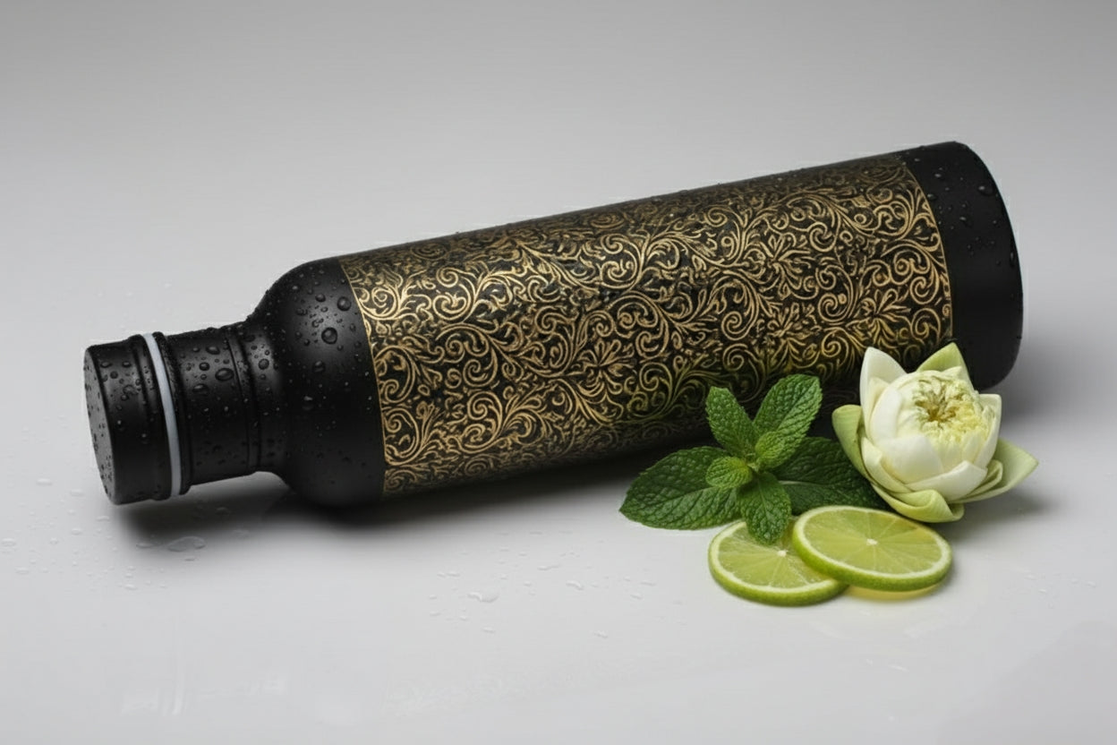 Aching antique copper water bottle 950ml