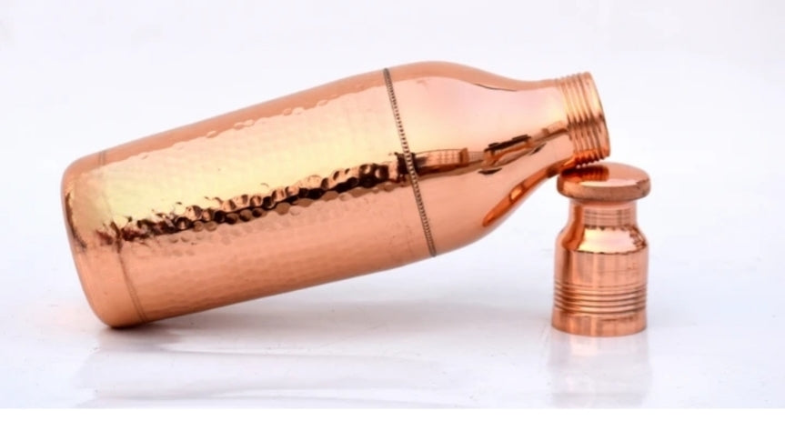 Copper Bottle 950l hammered design