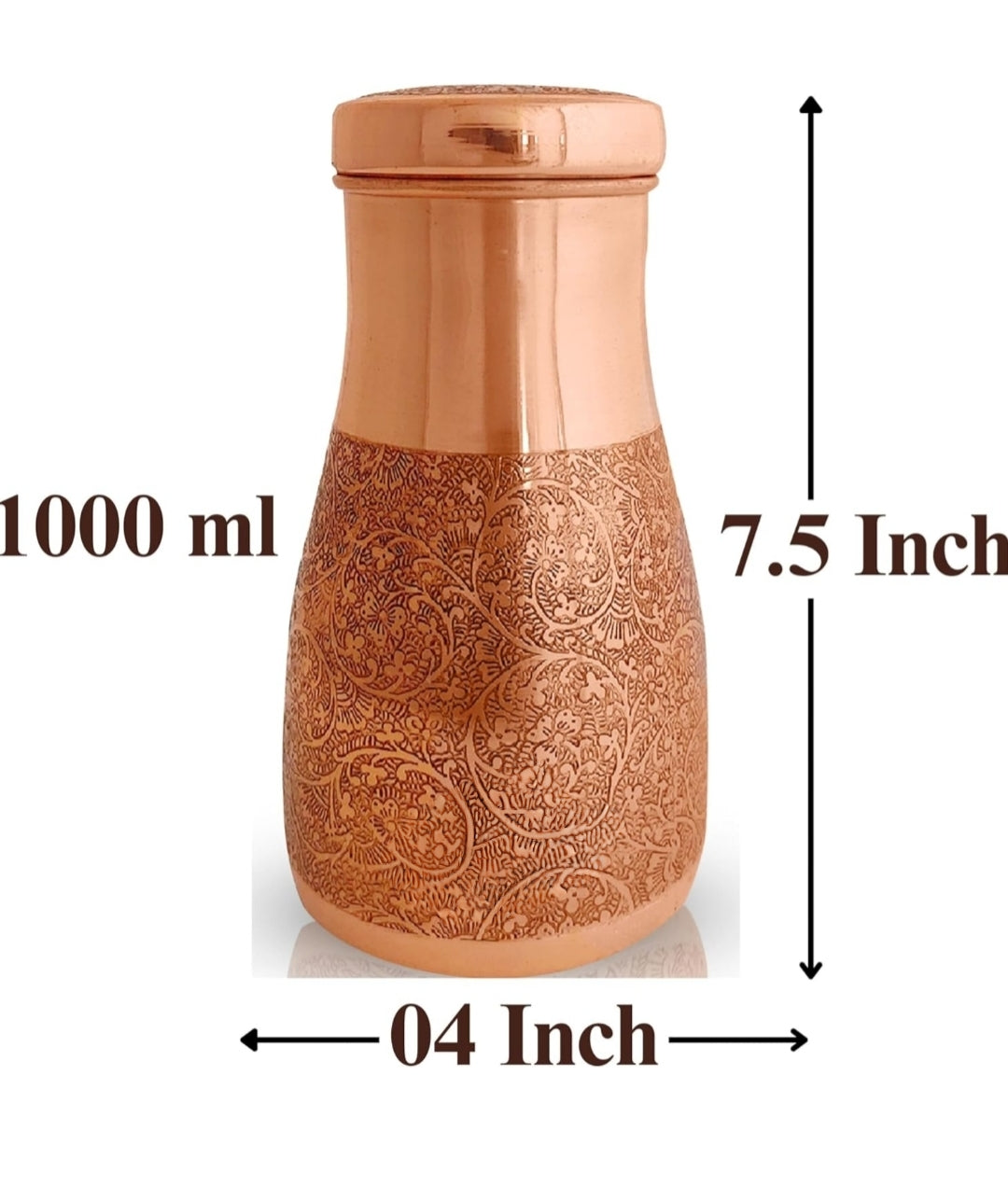 Aching copper sugar pot