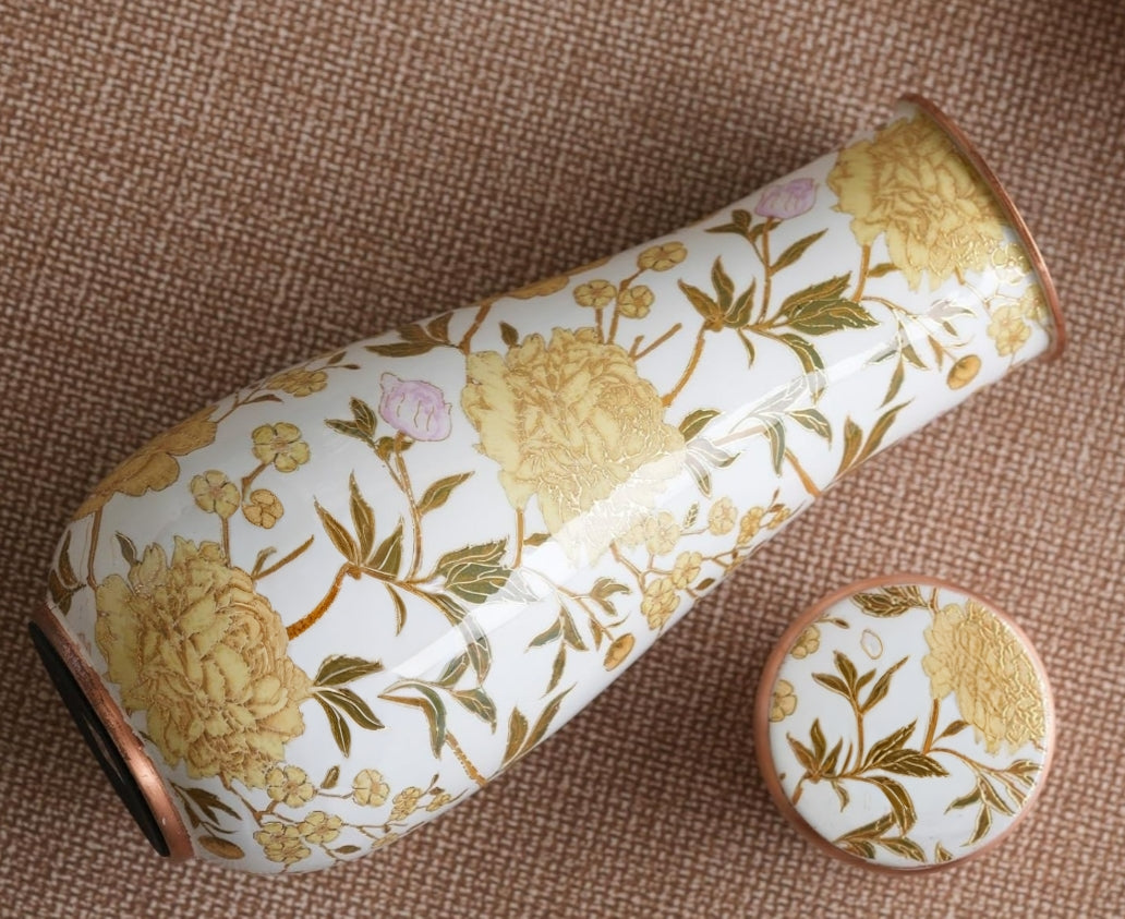 Meena Printed copper loki pot