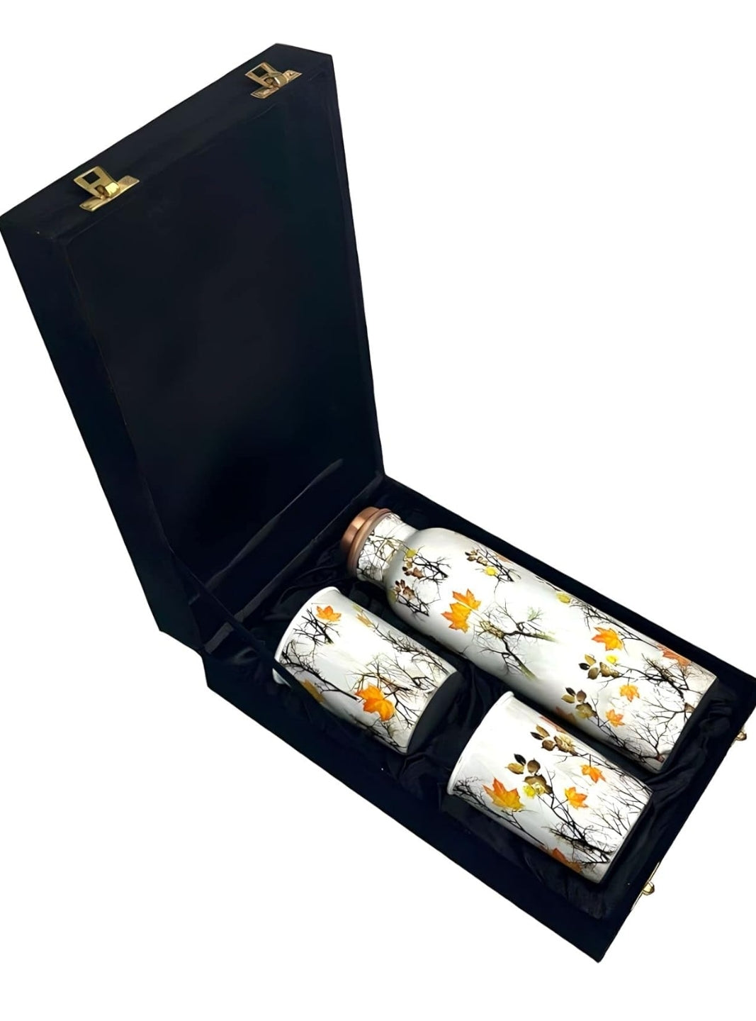 Printed copper Bottle gift set