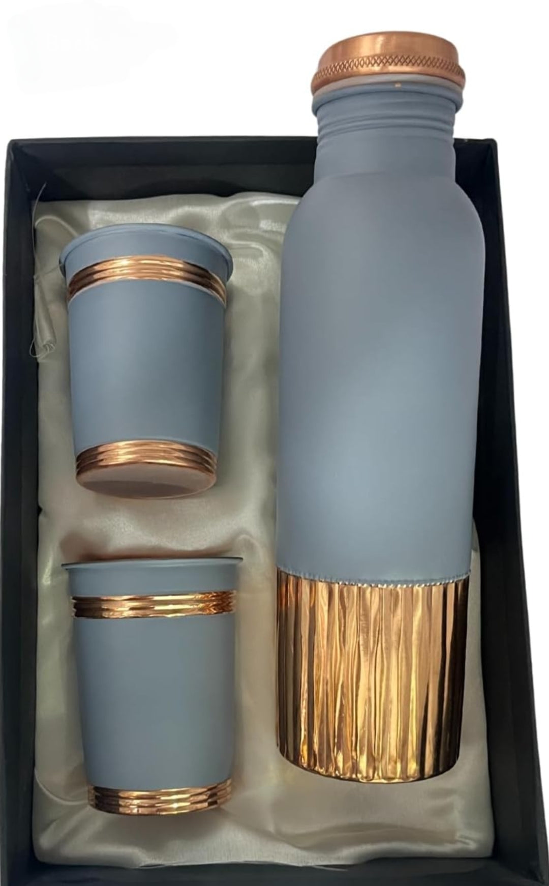 Two tone copper water bottle colour and shine