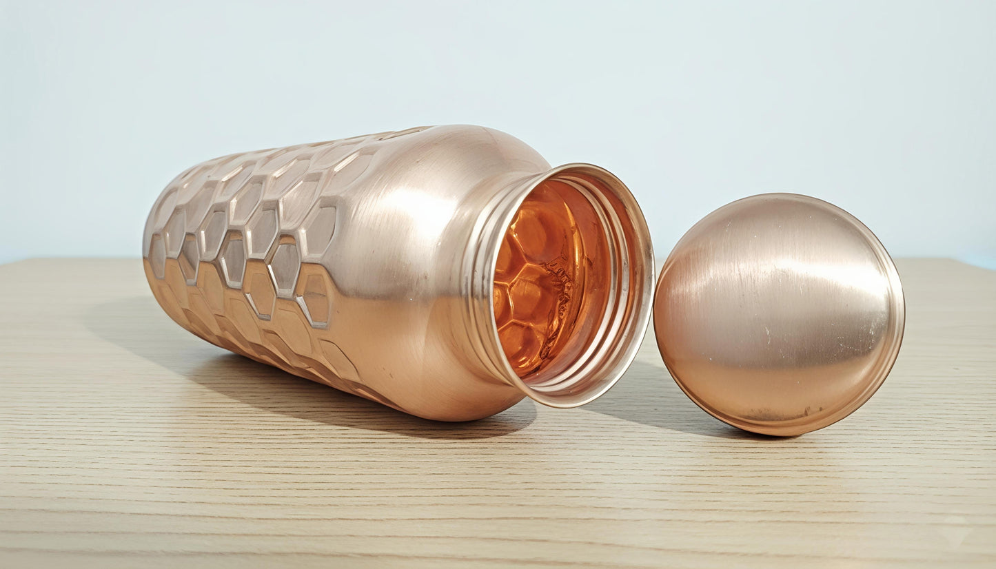 Diamond copper water bottle 500ml