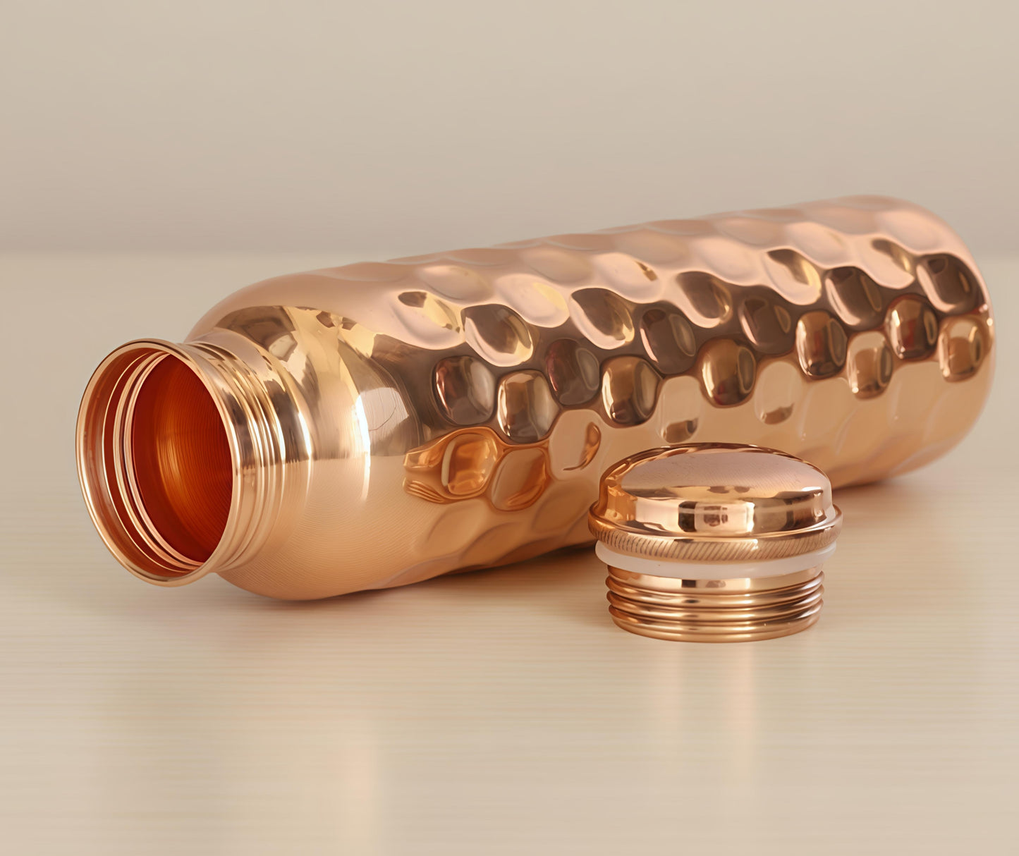 Copper diamond water bottle(pack of-6)