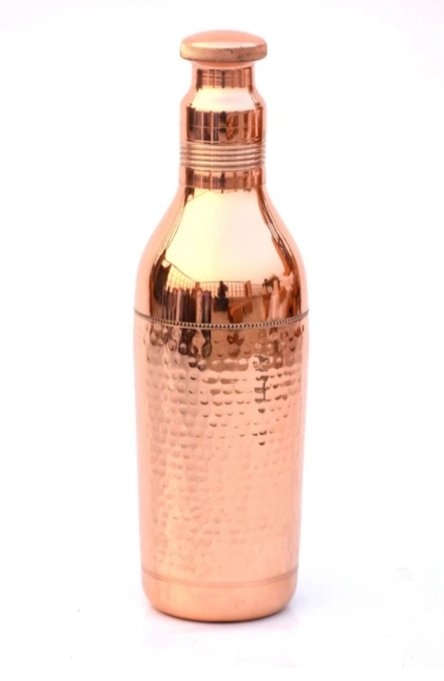 Copper Bottle 950l hammered design