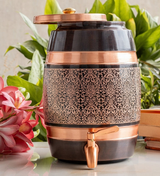Aching antique copper water dispenser