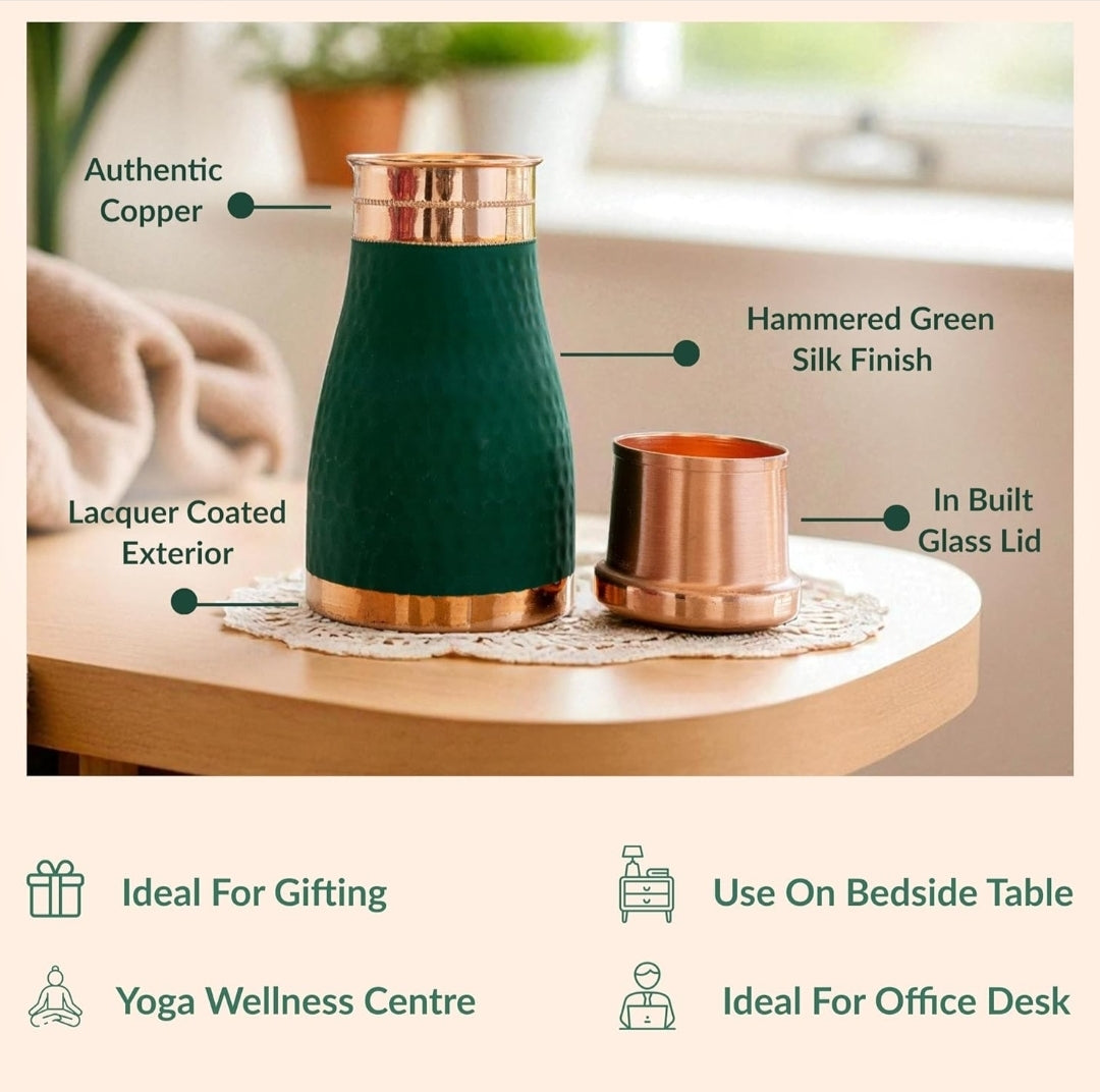 hammered two tone copper sugar pot