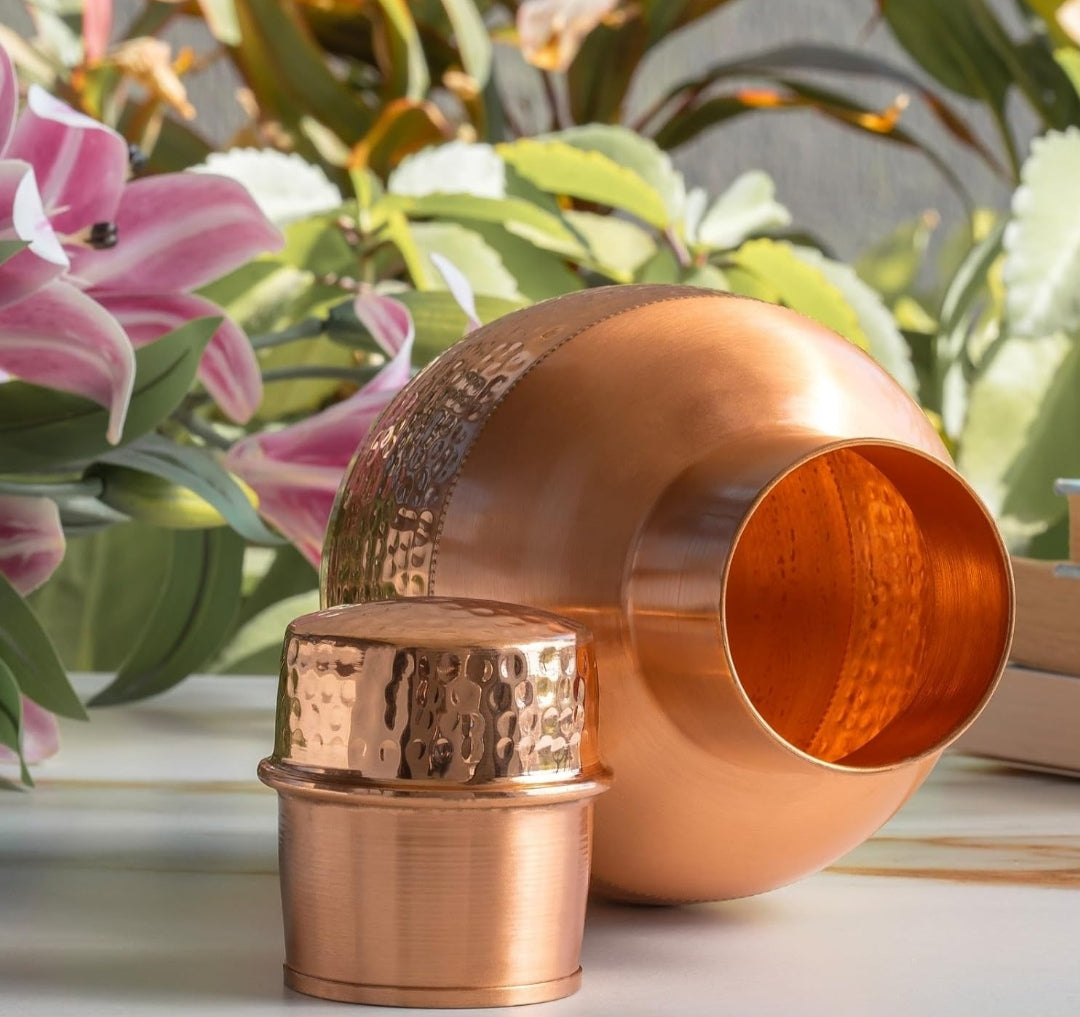 Copper apple pot