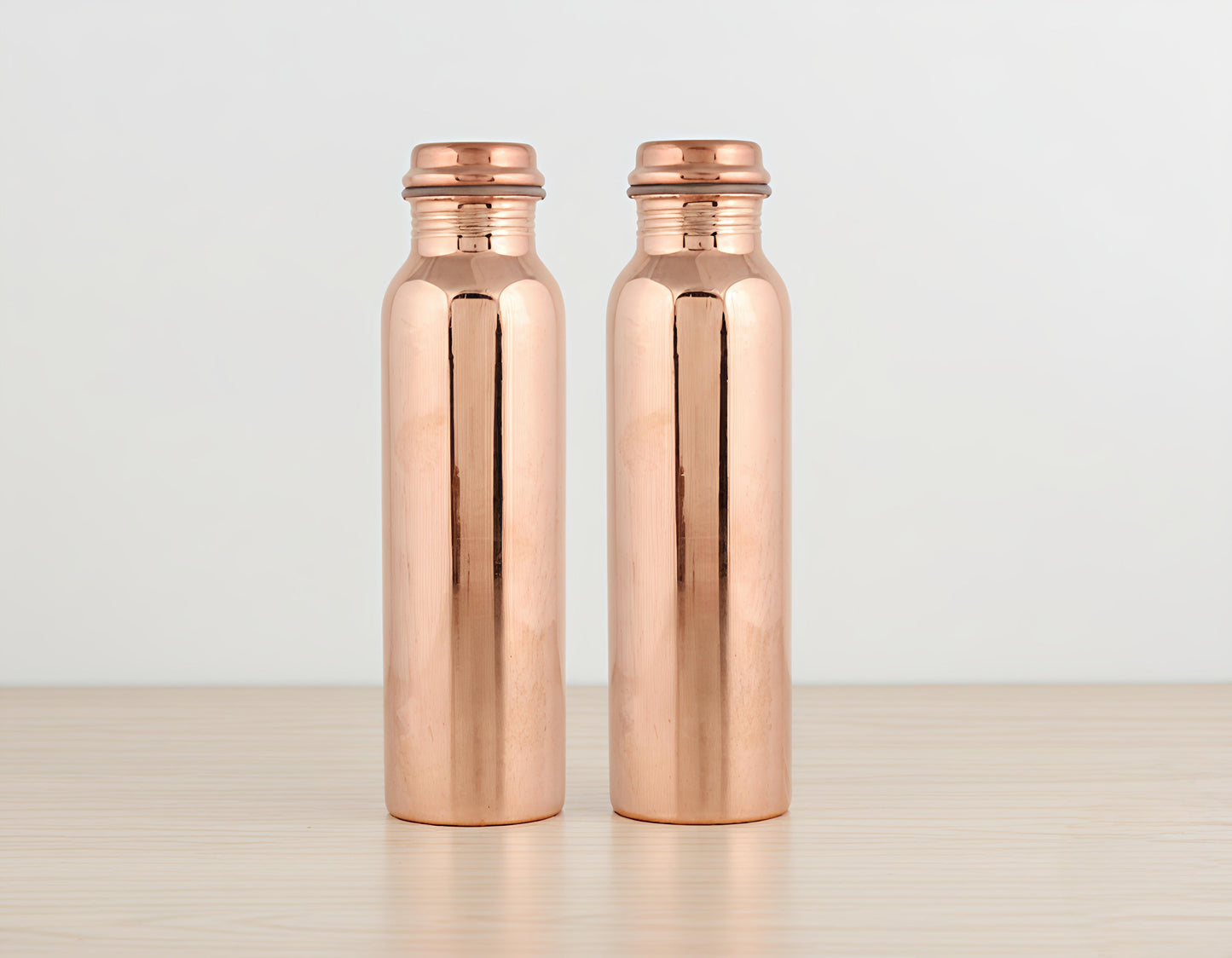 Plain copper water bottle! (pack of-2)