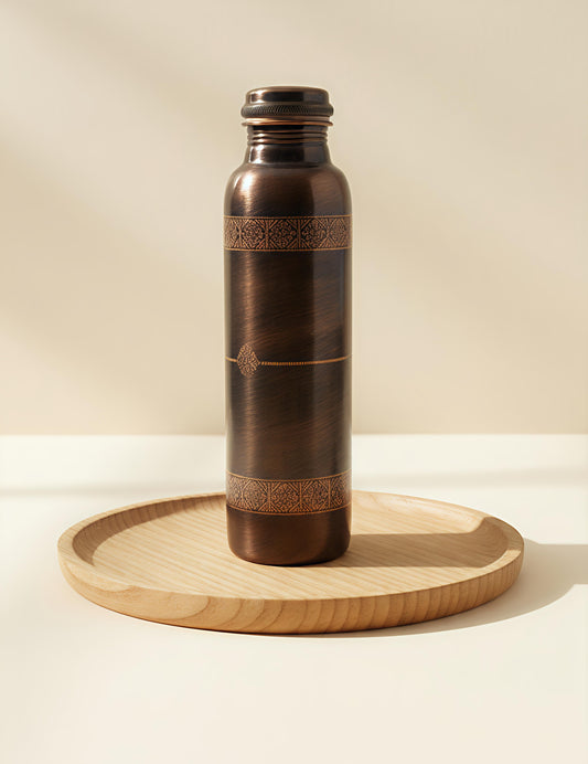 Copper antique aching bottle