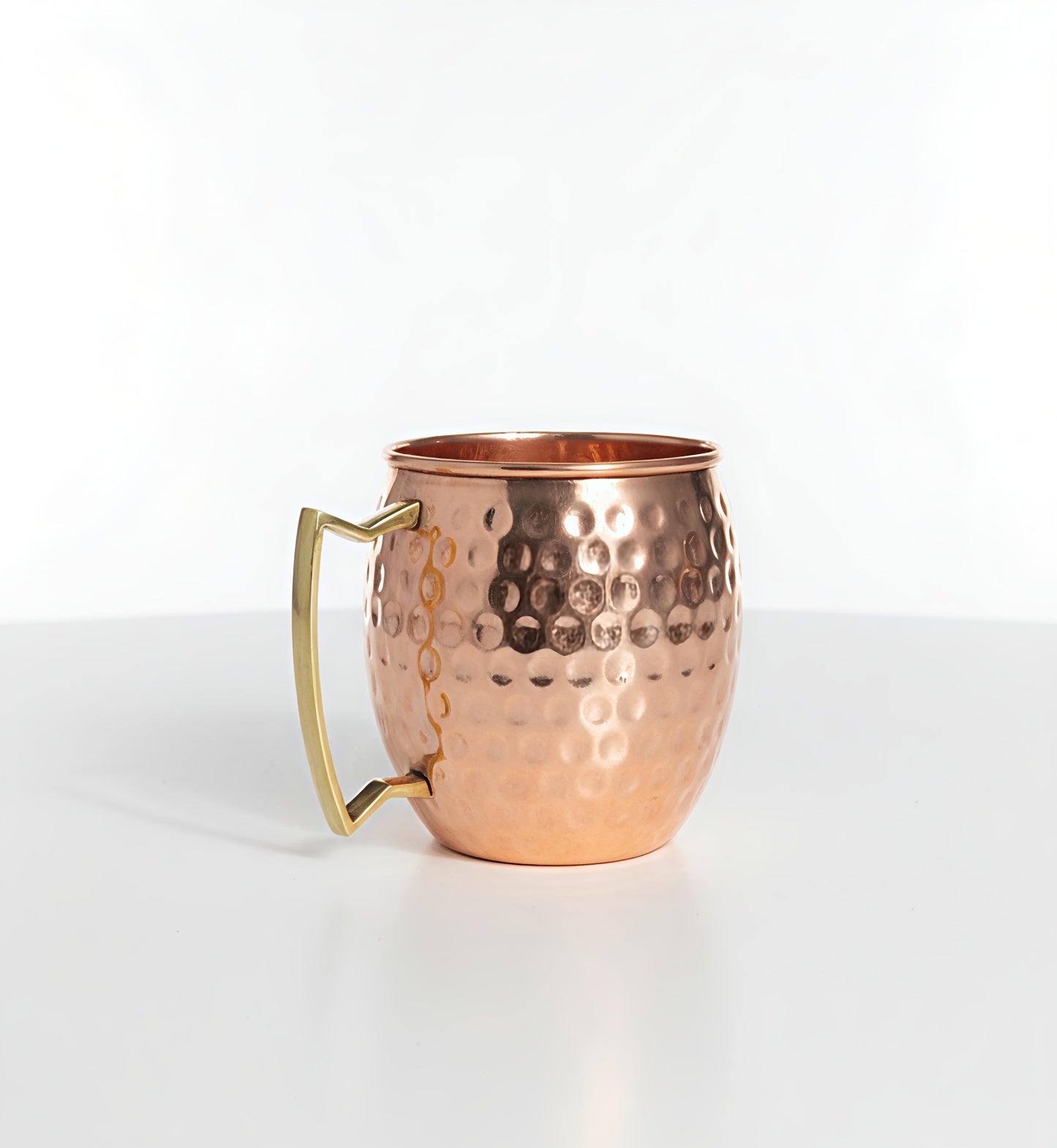 Copper hammered mug 500ml