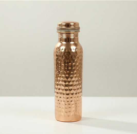 hammered copper water bottle 950ml