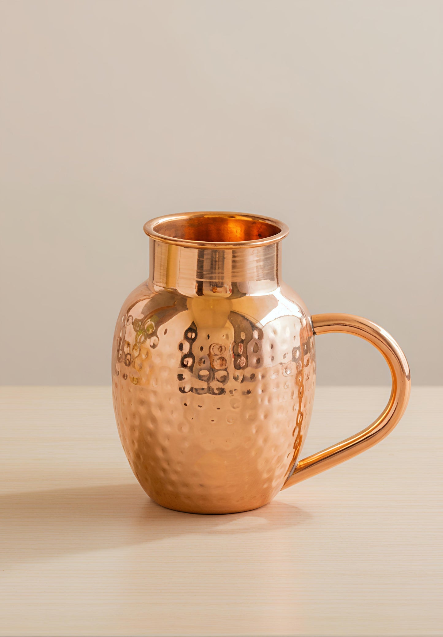 Copper apple jug hammered jug 1600ml