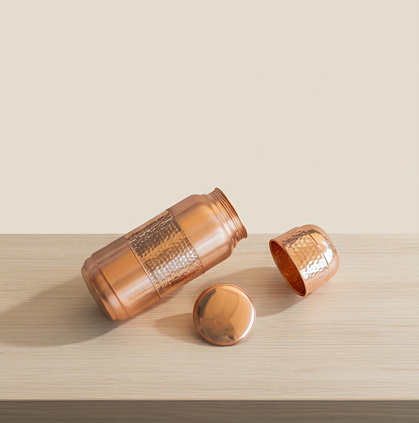 Two toned jambo Copper water bottle capacity 2 liter