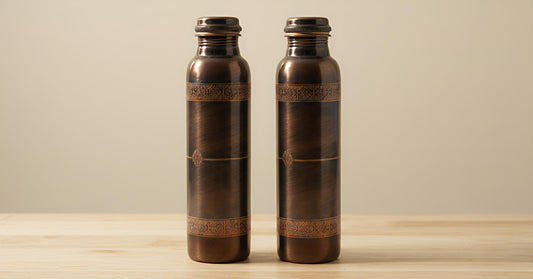 Copper antique aching bottle!(Pack of-2)