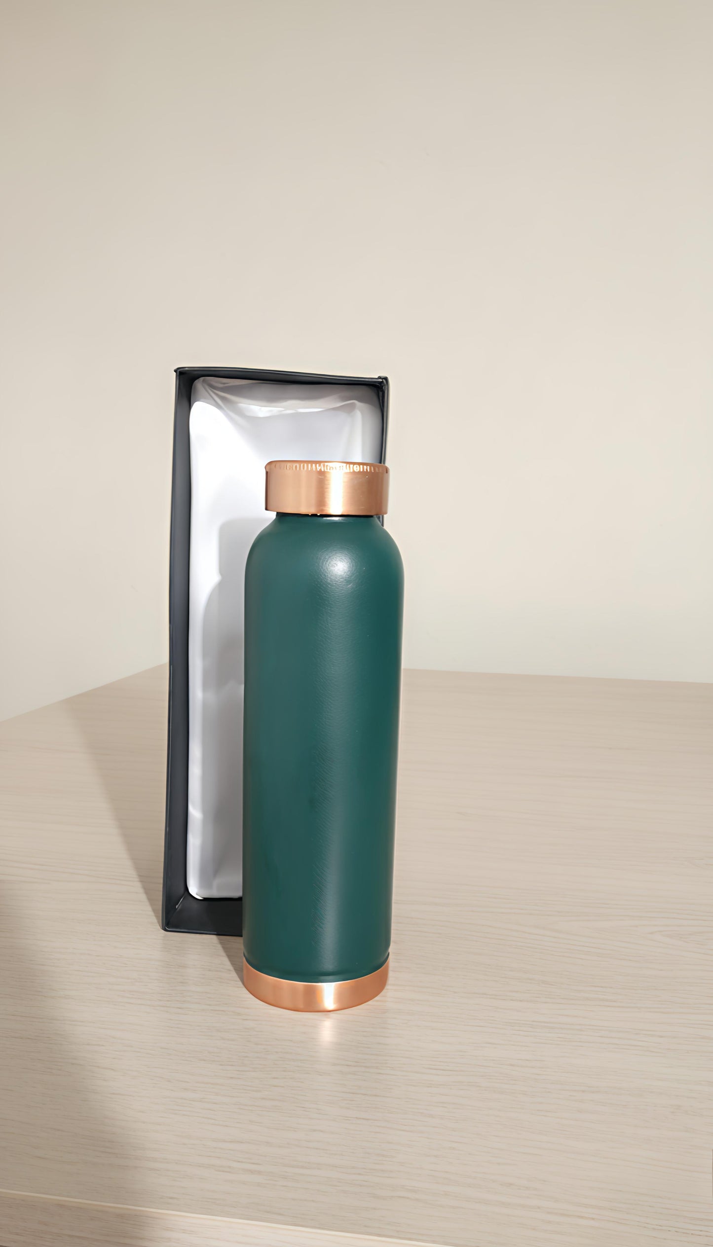 Copper coloured bottle