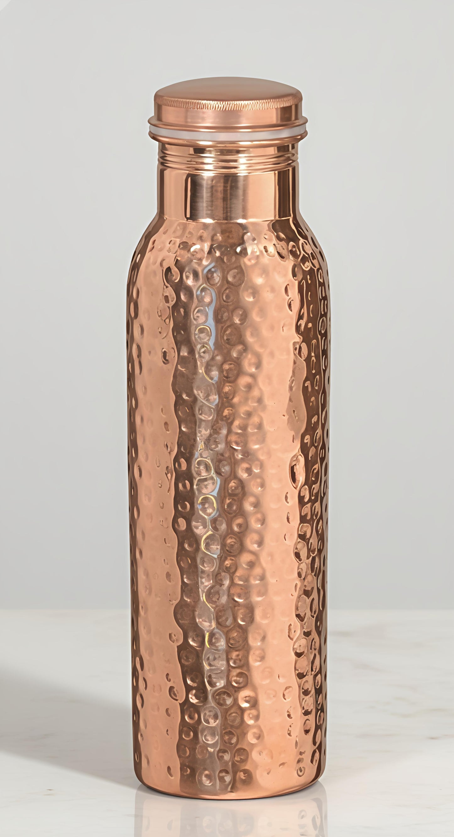 hammered copper water bottle 950ml