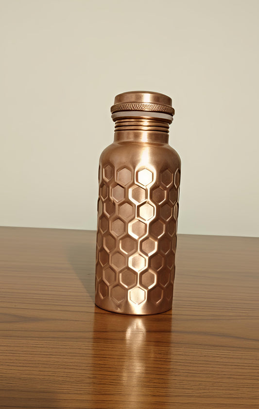 Diamond copper water bottle 500ml