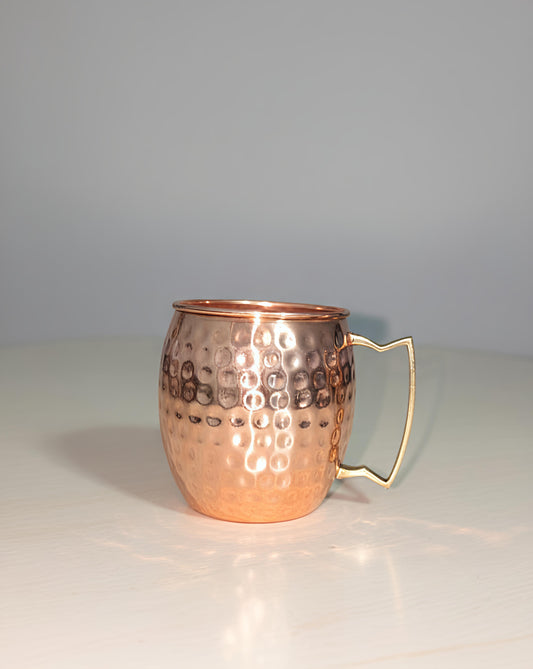 Copper hammered mug 500ml