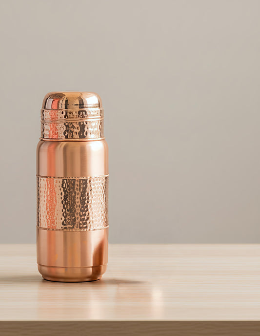 Two toned jambo Copper water bottle capacity 2 liter